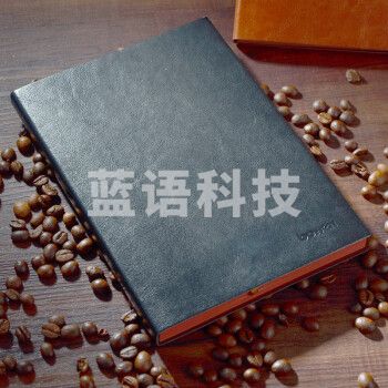 博文商务笔记本记事本PU软皮面日记本子 黑色 A5