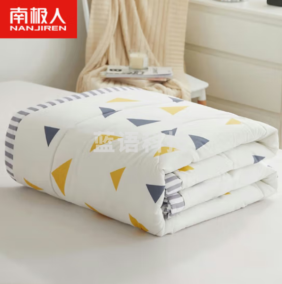 南极人 被子被芯1斤 空调被夏凉被薄盖被 单人水洗棉纤维填充 记忆碎片150*200cm