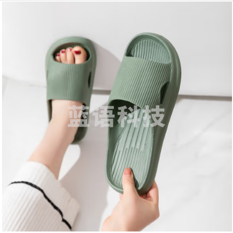 IQGD拖鞋女地板拖鞋男浴室情侣居家洗澡休闲223 绿色 码数标注