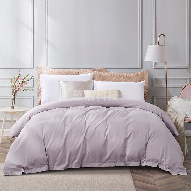 富安娜家纺 纯棉全棉被套单件 60支长绒棉被罩 双人加大 卡瑞娜230*229cm