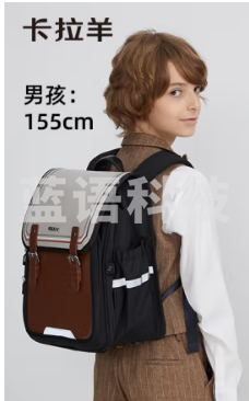 卡拉羊（KALA·Y）书包小学生男孩女生3-6年级减负护脊儿童背包CX2576经典棕