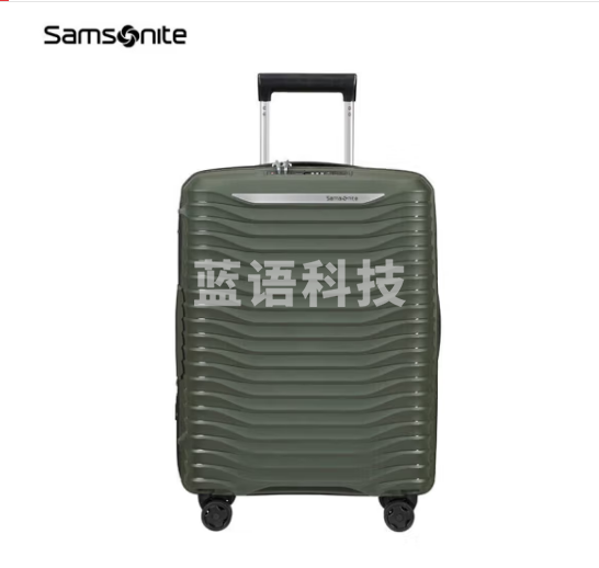 新秀丽（Samsonite）大波浪行李箱环保材质拉杆箱可拓展旅行箱KJ1*14002 25英寸 绿色、黑色 浅灰色、黄色可选