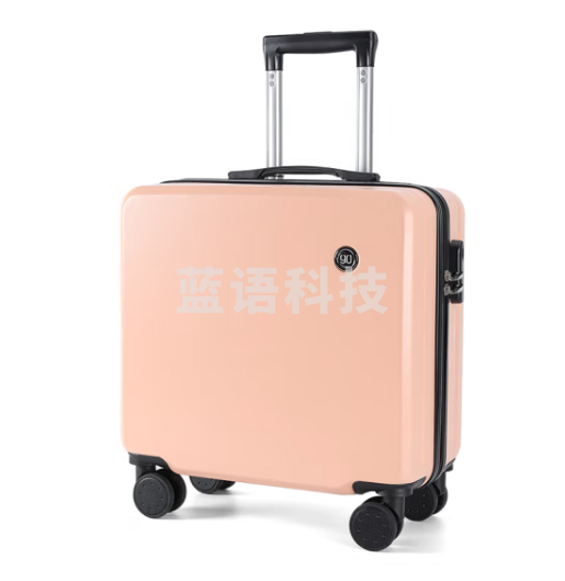 90分行李箱18英寸小型航空登机箱男女高颜值旅行万向轮儿童拉杆箱桔色