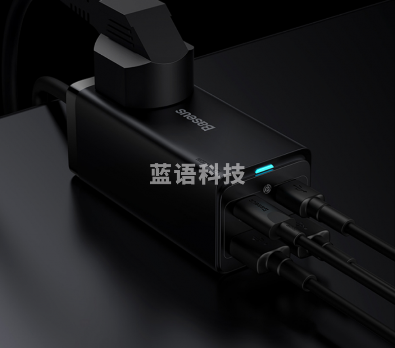 倍思 65W快充插线板氮化镓充电器 大功率插座usb接拖线板五孔充电头插排 适用差旅笔记本手机家电 CCGAN65-1ACC白