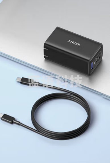 ANKER安克 A2332 65W氮化镓充电器套装含100W数据线 兼容20W适MacBookPro联想笔记本苹果14/13华为小米手机 黑