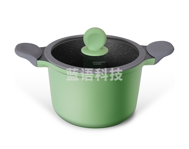 炊大皇汤锅22cm不粘锅麦饭石色炖肉煲汤锅平底家用锅具电磁炉燃气煤气灶明火通用TG22ZQ