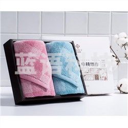 洁丽雅（Grace） 格调生活-2 2条面巾巾耕细作礼盒 颜色随机