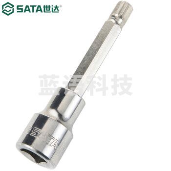 世达（SATA）25805 12.5MM系列100MM长12角旋具套筒M12