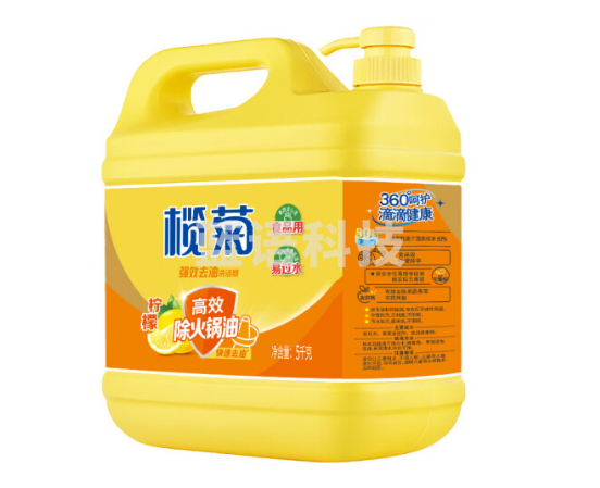 榄菊 洗洁精大桶 果蔬餐具清洗剂 菊之语柠檬去油5kg