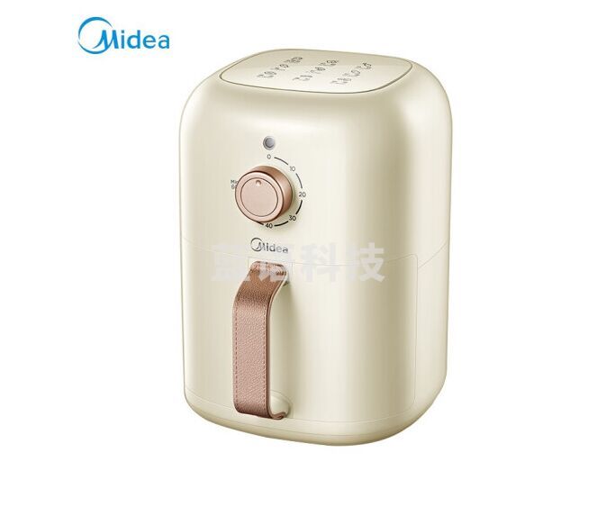 美的（Midea）无油空气炸锅 AKZ3001家用新款特价 大容量全自动多功能电炸机 薯条机三升容量 米色（三升）