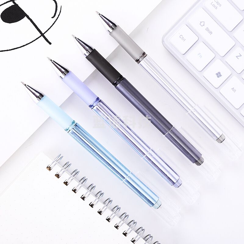 得力A111速干中性笔0.5mm子弹头(黑)12支/盒