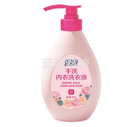 绿伞 内衣洗衣液480g/瓶 内衣净内裤洗衣液手洗专用温和亲肤