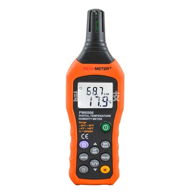 华谊(PEAKMETER)PM6508数显温湿度计环境温湿度测量仪高精度湿球露点温度计 PM6508温湿度计