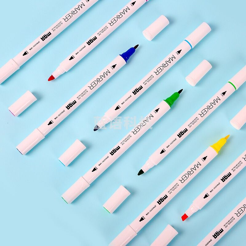 晨光(M&G)文具36色双头细杆马克笔 纤维笔头水彩笔 绘画手绘涂鸦工具宽头约7mm MGARTS系列ZPMV0703
