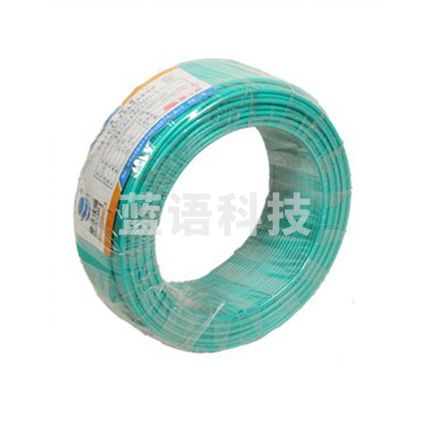 津达电缆 ZCN-BV-绿色1.5平方 耐火阻燃塑铜线 100米/盘