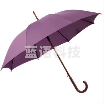 天堂伞弯柄伞木柄伞直杆伞晴雨伞长柄伞半自动伞 118e 紫色