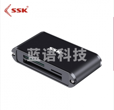 飚王（SSK）SCRM630升级版多功能合一读卡器 USB3.0高速读写 支持TF/SD/CF手机卡相机卡 金属材质