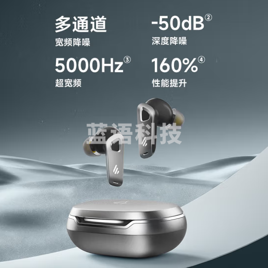 漫步者（EDIFIER）NeoBuds Pro2 超广域降噪旗舰蓝牙耳机 降噪运动耳机 适用苹果小米华为手机 银河灰
