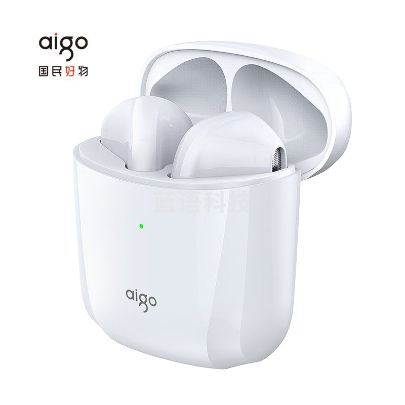 爱国者（aigo） T20真无线蓝牙耳机 半入耳式触控运动游戏跑步耳机 苹果华为小米oppo手机电脑通用 白色