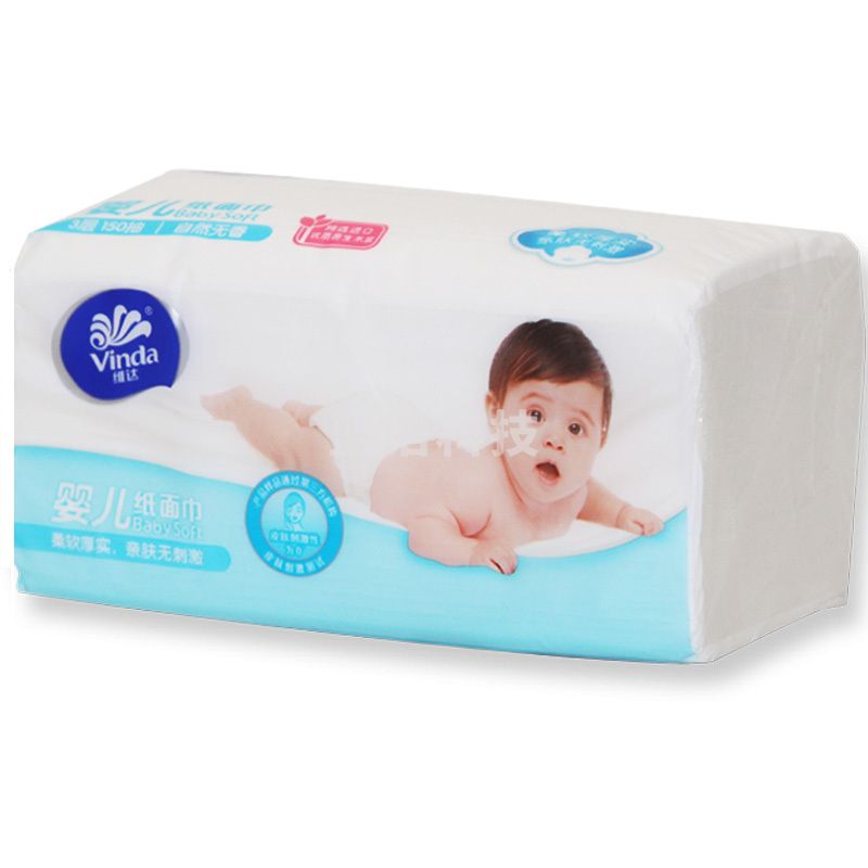 维达(Vinda) 软抽面巾纸 三层150抽 V2166 3包/提