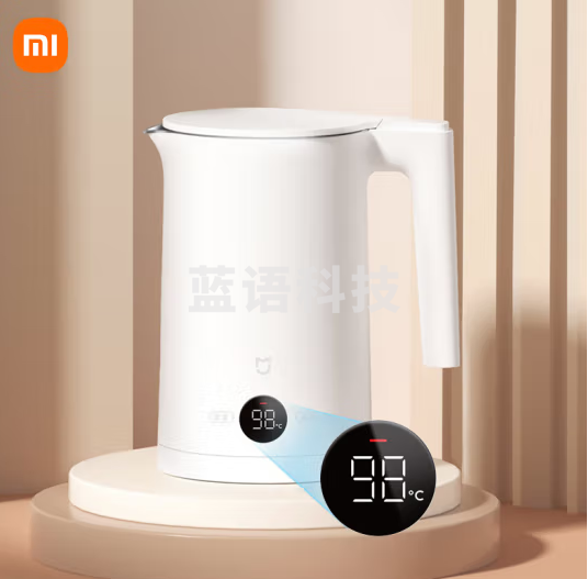 米家 恒温电水壶2 多段控温 高清实时数显 双模式煮水 1800W速热烧水