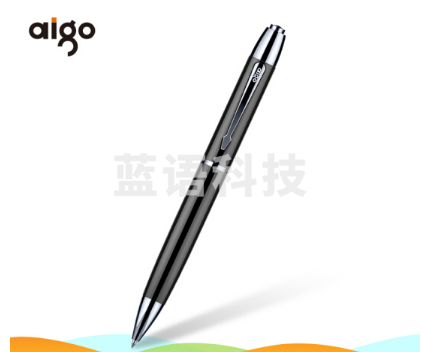 （aigo）笔形录音笔 R6688 16G 智能专业微型高清远距降噪便携 学习会议采访执法取证隐形录音器 黑色