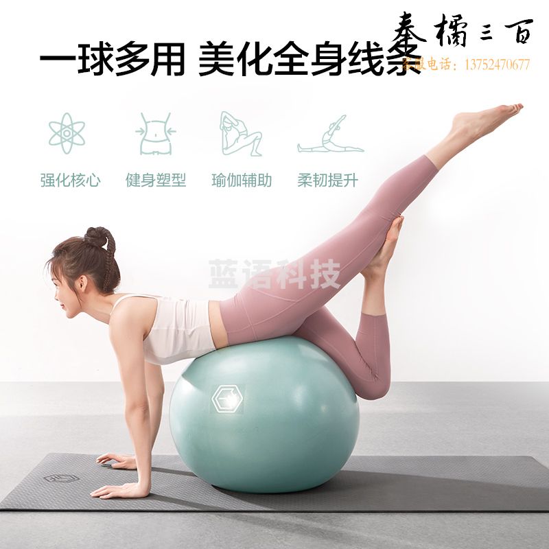 京东京造 瑜伽球 孕妇助产防爆健身球 儿童感统训练平衡弹力大龙球雾绿