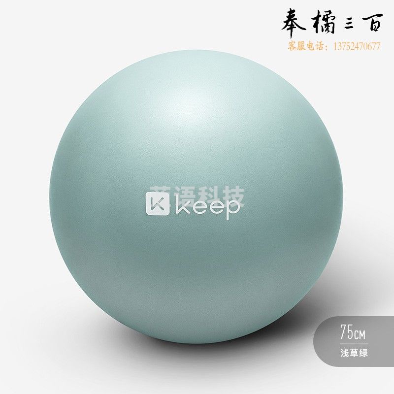 Keep 75cm瑜伽球健身训练专业防爆防滑加厚强弹抗压孕妇可用弹力瑞士球 浅草绿