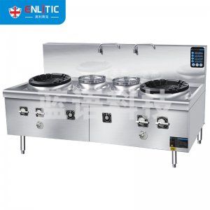 英利蒂克 Enlitic SZCT28-56B-2（GS） 商用猛火灶燃气灶天然气液化气饭店猛火灶台厨房饭店快餐 双炒双温