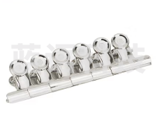 得力9524-4﹟圆形铁票夹38mm袋装(6只/包)12包/盒(单位：盒，