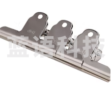 得力9533山形铁票夹76mm4只/包06包/盒(单位：盒)，