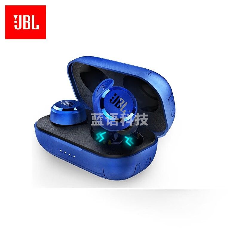 JBL T280TWS PLUS 真无线蓝牙耳机 半入耳式运动耳机 手机音乐双耳立体声苹果安卓通用耳机 梦幻蓝