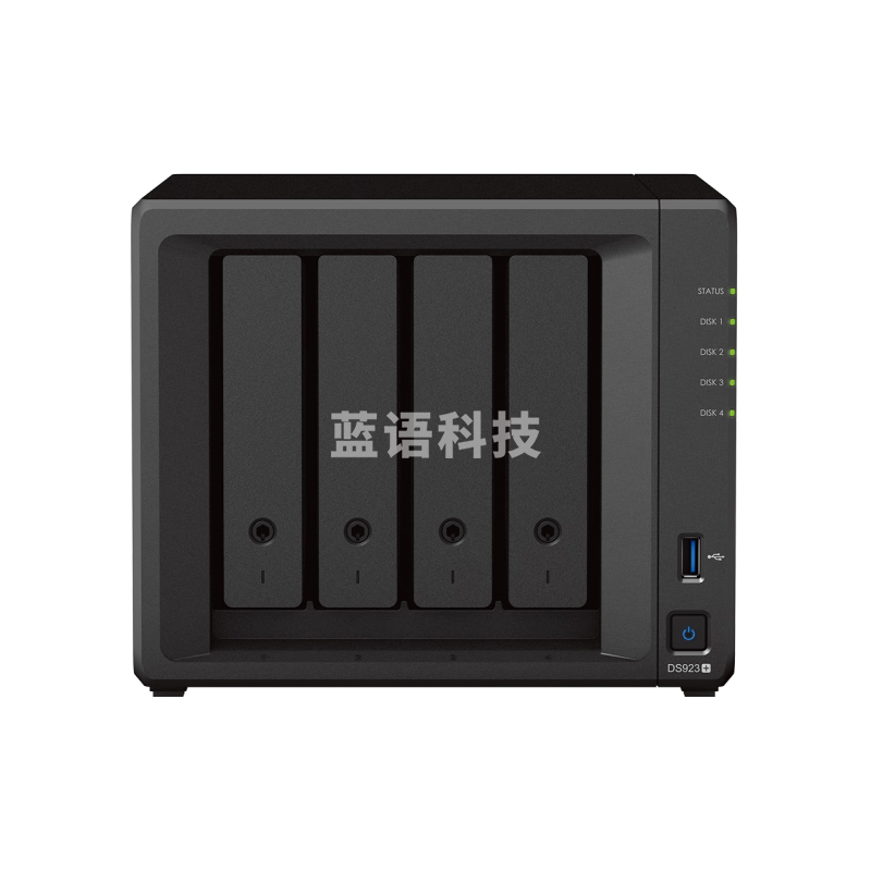 群晖/(Synology)DS923+ 4盘位NAS 私有云盘 磁盘阵列企业局域网共享硬盘柜 数据备份 【搭配2块4TB】希捷酷狼硬盘