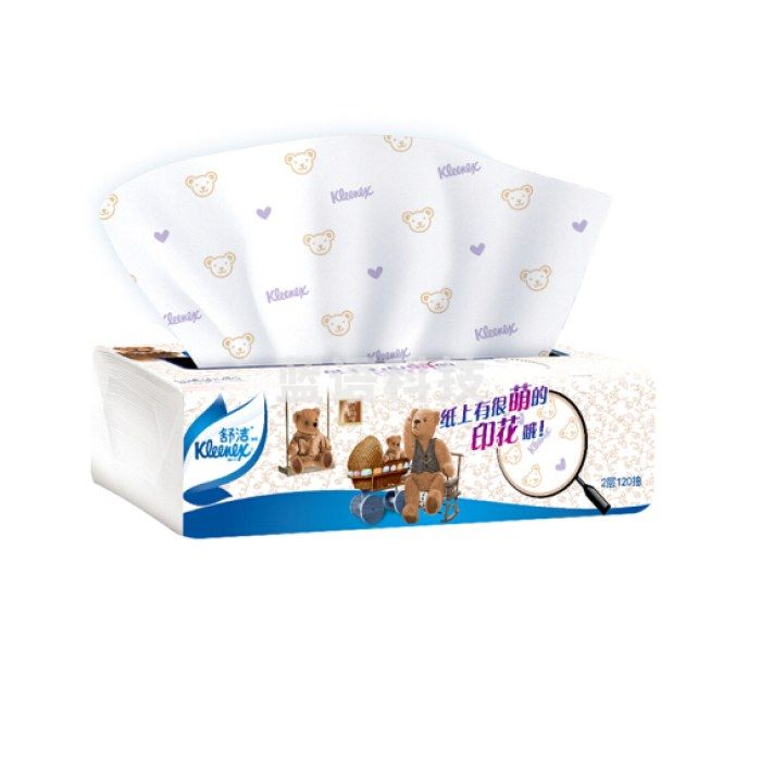 舒洁  120抽双层200*166塑包面巾纸 4包/提（4提起送）