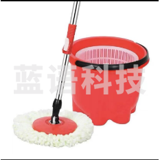 拖把墩布桶塑料蓝加杆加拖把套装 颜色标注