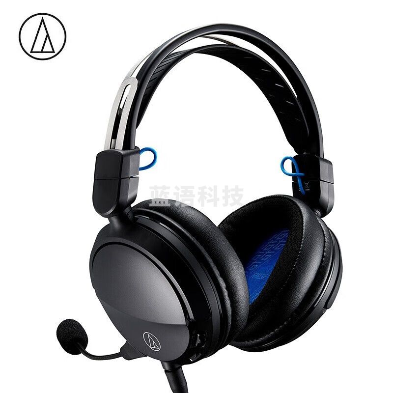 铁三角（Audio-technica）ATH-GL3 有线耳机耳麦 头戴式耳机 有线 轻量化伸缩头梁 黑色