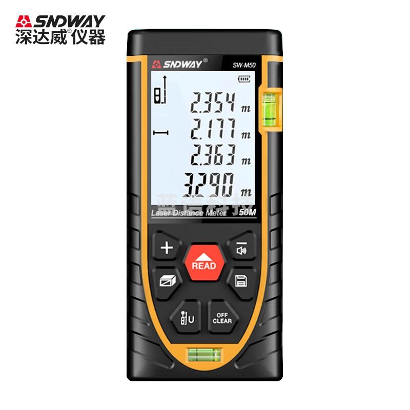 深达威SW-M50手持激光测距仪红外线室内量房仪高精准电子尺距离测量仪 SW-M50测距仪（50米）