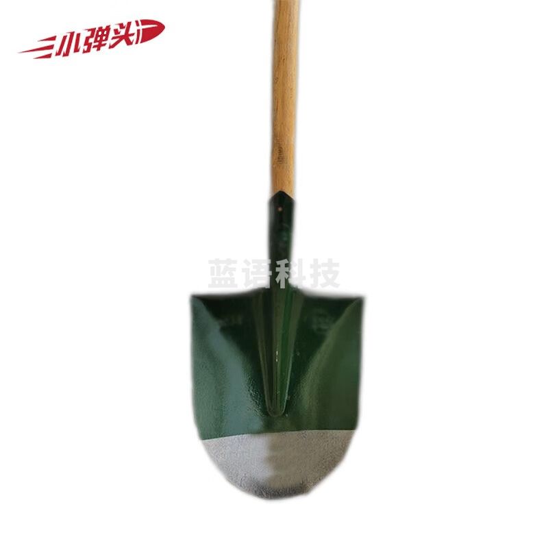 1.5米大钢锹 工兵铲尖口平口锰钢全钢淬火工具 绿色尖锹