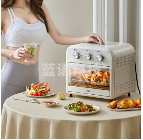 北美电器 ACA 空气炸烤箱炸锅薯条机没油低脂家用多功能16L解冻发酵干果热风 ATO-A16 立式烤箱