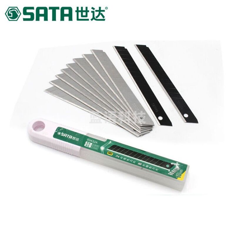 世达 93432A 10件套 9*80MM 美工刀刀片 13节 计价单位:套