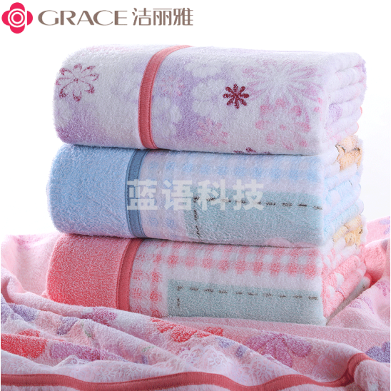 洁丽雅 毛巾被 全棉毛毯 夏凉被 春夏空调被 150*200cm 颜色随机