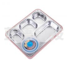 津御商厨YC-2Y加厚304不锈钢保温饭盒（带碗） 5套/组 成人餐盒白领便当盒 上班族快餐盒分格餐盘