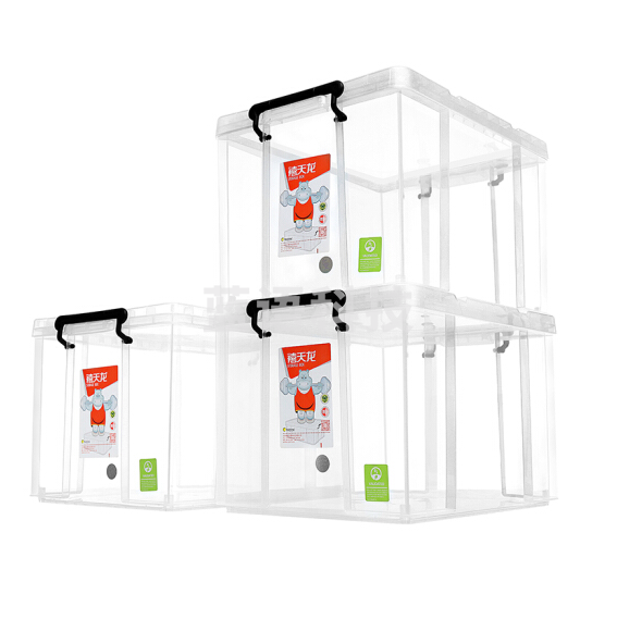 禧天龙 X-6641* 5个 收纳箱塑料透明玩具储物箱 整理箱加厚抗压箱 5个/组