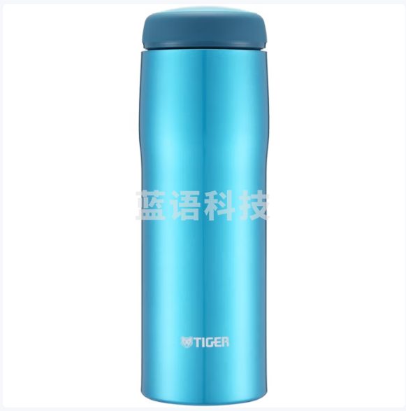 虎牌(TIGER)保温杯不锈钢真空商务便携式高档 MJA-B048 ABO水蓝色 480ml