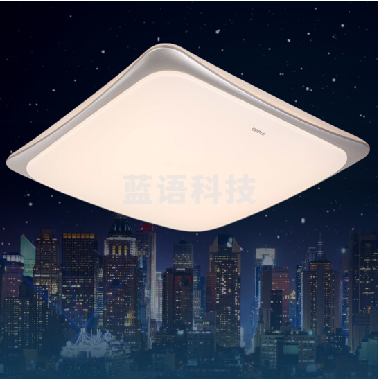 欧普照明 （OPPLE）节能主卧室餐厅房间led吸顶灯具 正方形大气现代简约