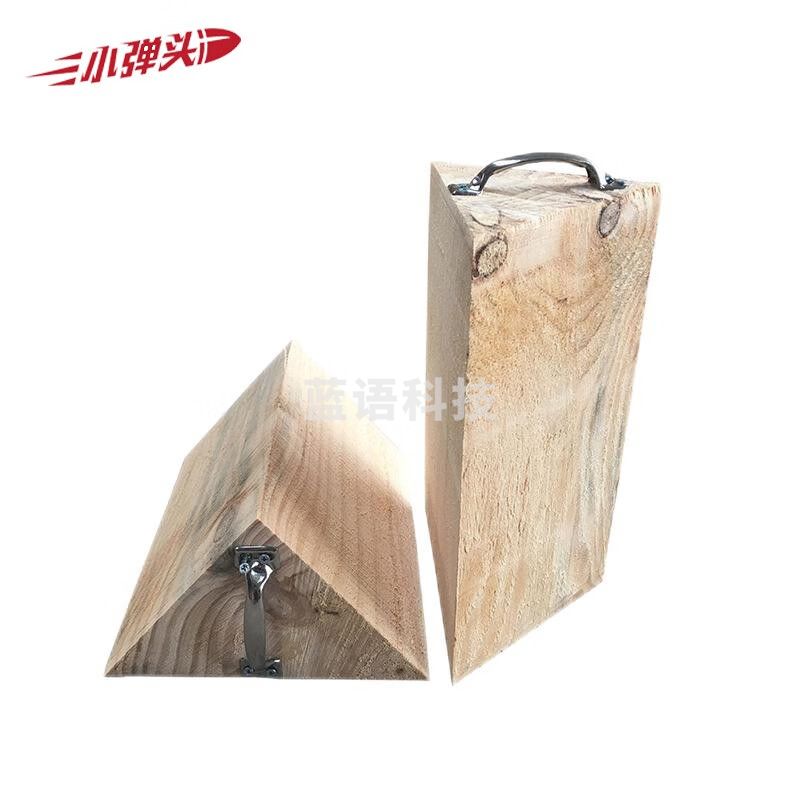 三角木止退器车轮胎阻位器 挡车器停车楔防滑三角木 30*15*12cm