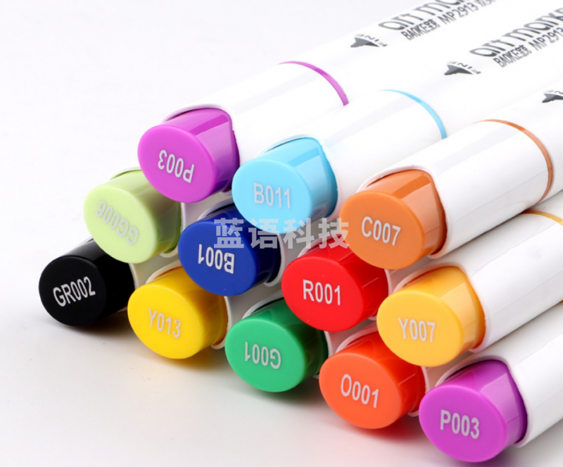 宝克（BAOKE）MP2913-12 酒精油性双头马克笔套装 学生手绘漫画设计绘画彩笔画笔记号笔12色