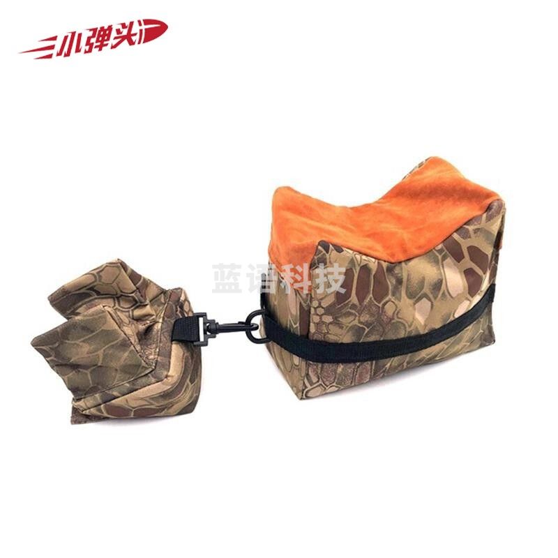 移动便携式辅助靶台托腮沙袋 支架沙包袋 蟒纹