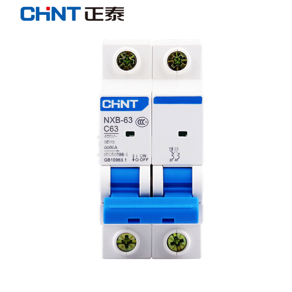 正泰（CHNT）NXB-63-2P-C63 家用空气开关 过载空气开关 DZ47升级款小型断路