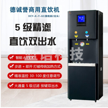 德诚誉（DECHENGYU）DCY-K-Y-02旗舰版智能直饮机系列，商务净饮一体机 02A (旗舰版 2龙头) （销售款）